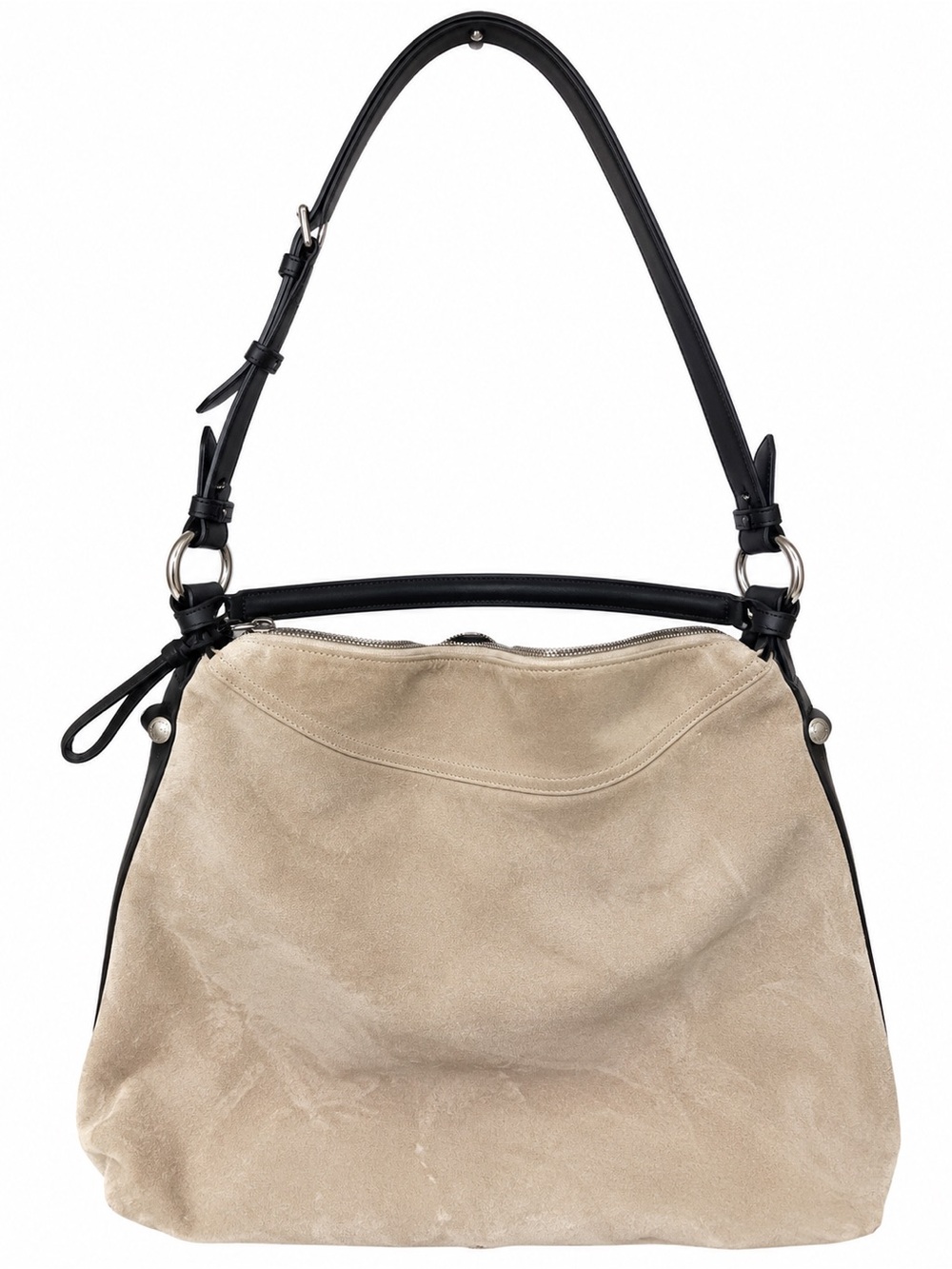 Ralph Lauren Collection Large Bridle Suede Bag Italy Equestrian 556157